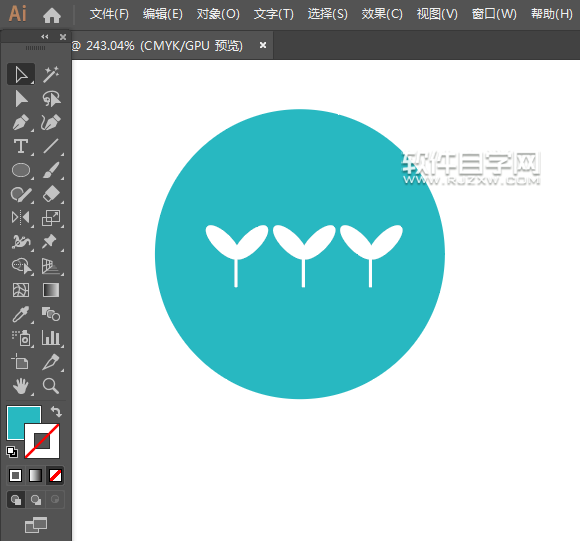 ai怎么設(shè)計(jì)一個(gè)植物墻圖標(biāo)