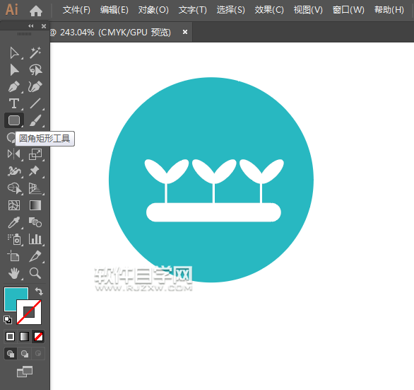 ai怎么設(shè)計(jì)一個(gè)植物墻圖標(biāo)