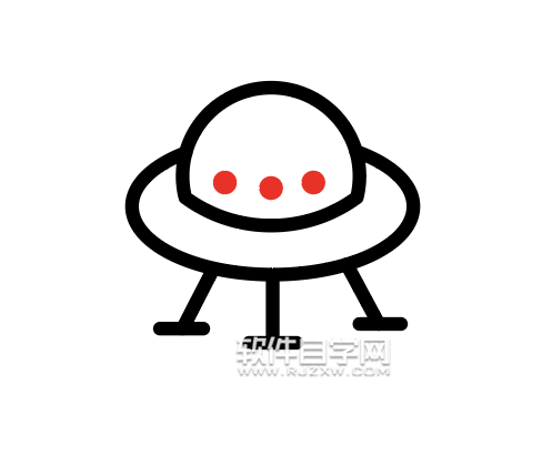 ai怎么畫一個外星飛船圖標
