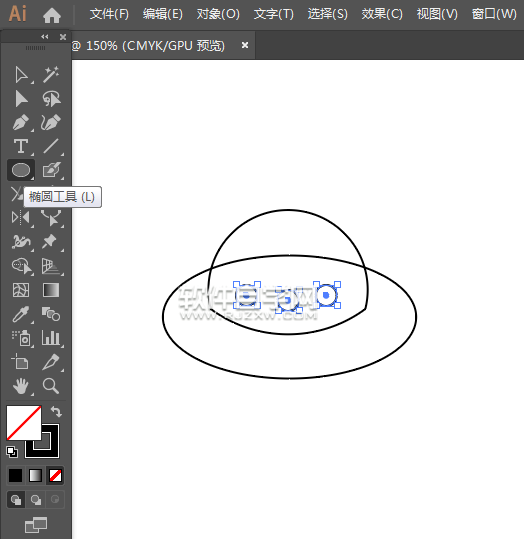 ai怎么畫一個外星飛船圖標
