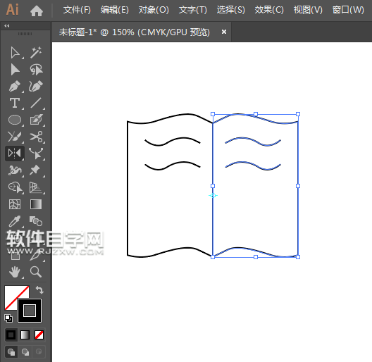 ai怎么畫一個書本圖形作為歷史圖標