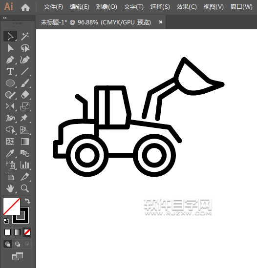 ai怎么畫鏟車圖標