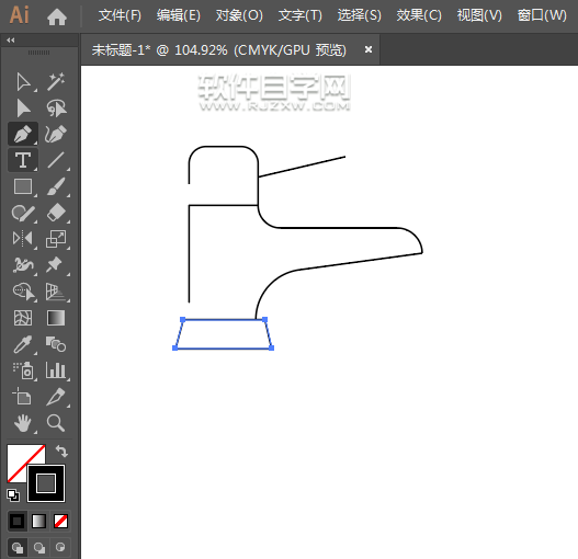 ai怎么畫一個卡通水龍頭圖案