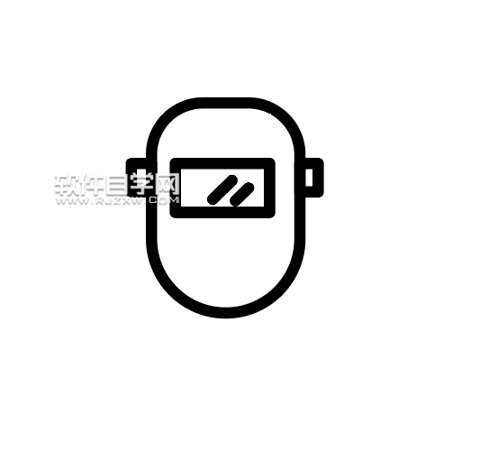 ai怎么設計電焊面具圖標