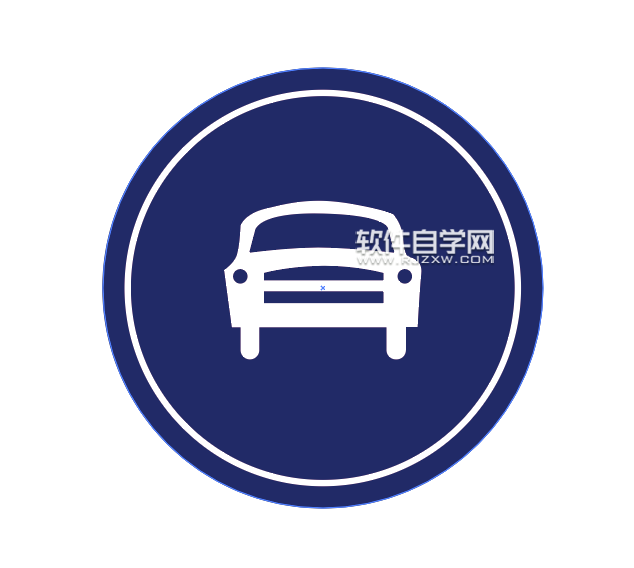 ai怎么畫機動車行駛路牌