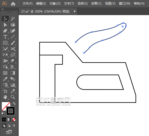 ai怎么畫打孔機圖標