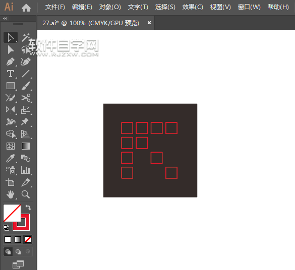 ai怎么畫向左上角箭頭符號
