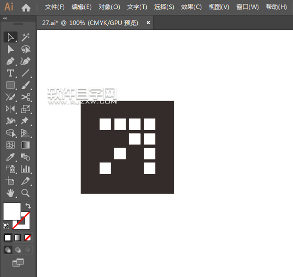 ai怎么用矩形創建右上角箭頭符號