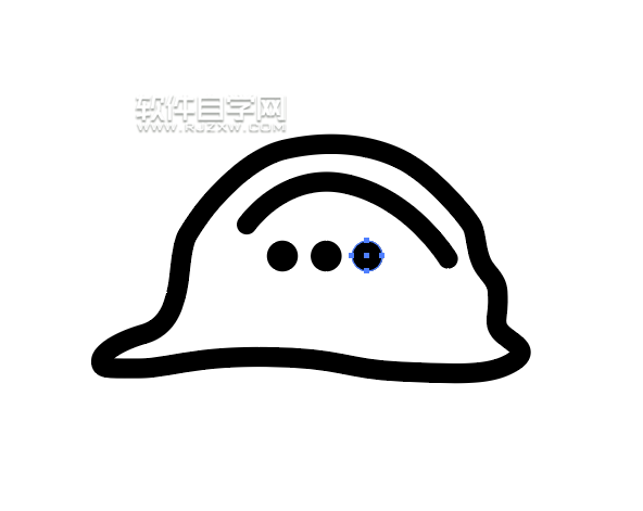 ai怎么畫卡通安全帽