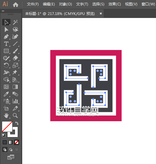 ai怎么畫菱形格子