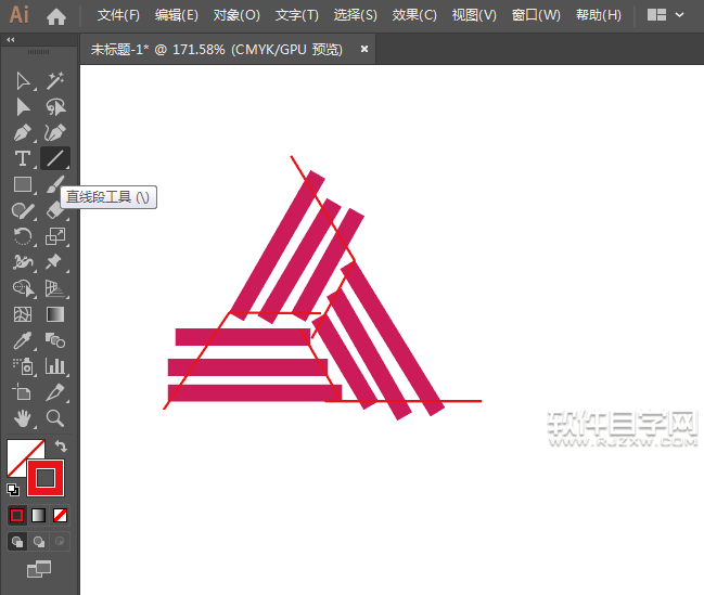 ai怎么畫三角形線條
