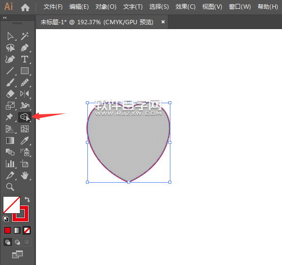 ai怎么畫(huà)一個(gè)兩個(gè)心形圖案