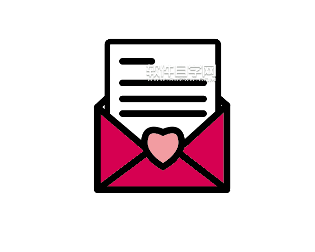 ai怎么畫愛情信封圖標