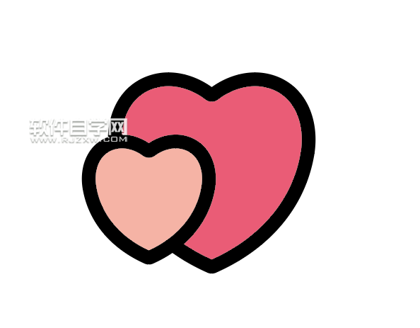 ai怎么畫(huà)一個(gè)兩個(gè)心形圖案