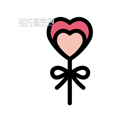 ai怎么畫一個心形棒