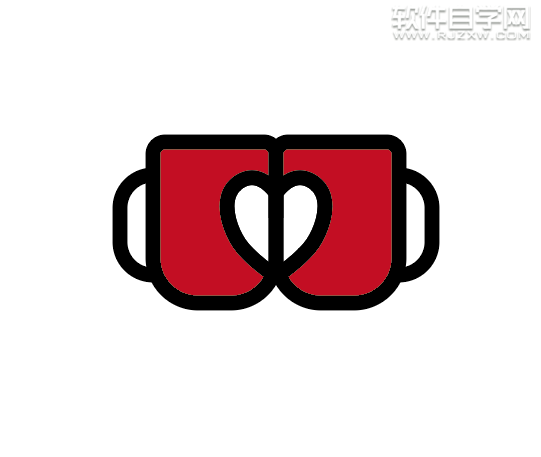 ai怎么畫雙心杯