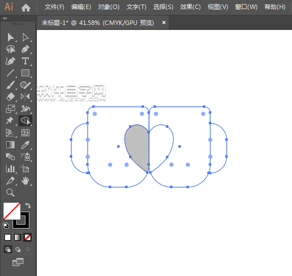 ai怎么畫雙心杯