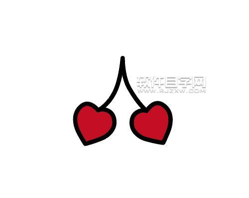 ai怎么畫一顆心形果