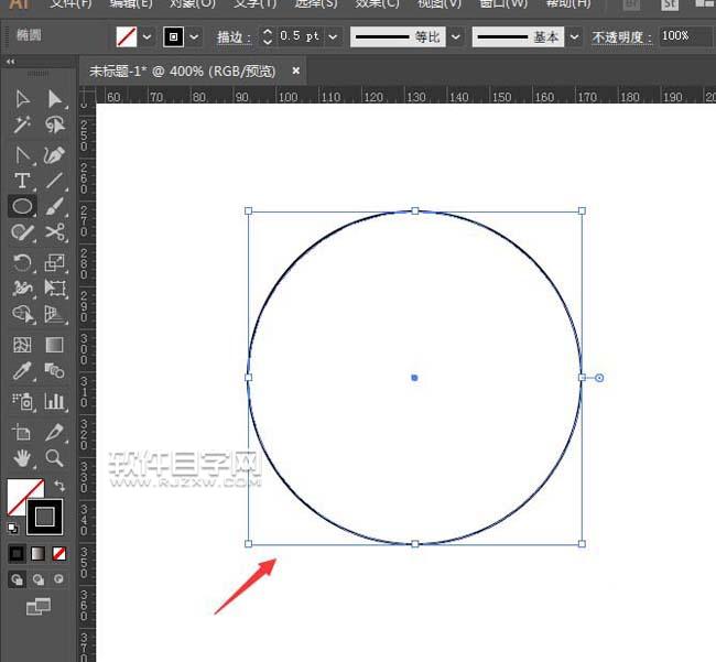ai怎么把多圓環(huán)拉伸成立體效果