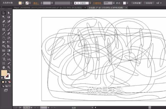 ai設計面包圖案的步驟