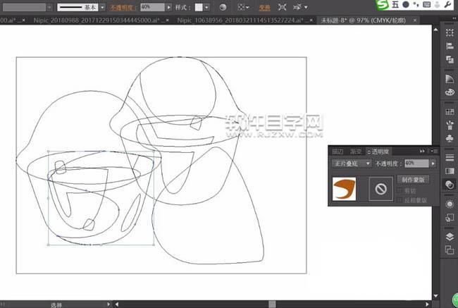 糕點圖案用ai怎么畫
