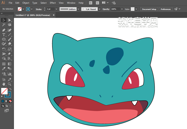 ai妙蛙種子怎么畫