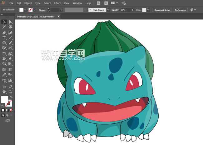 ai妙蛙種子怎么畫