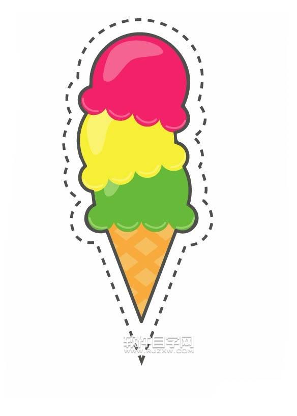 ai冰激凌怎么畫
