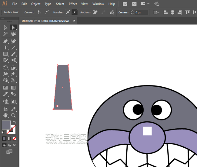 ai怎么畫(huà)一個(gè)細(xì)菌小子頭像