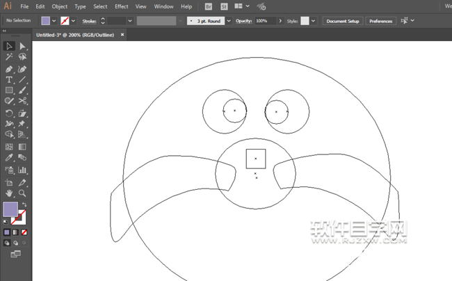 ai怎么畫(huà)一個(gè)細(xì)菌小子頭像