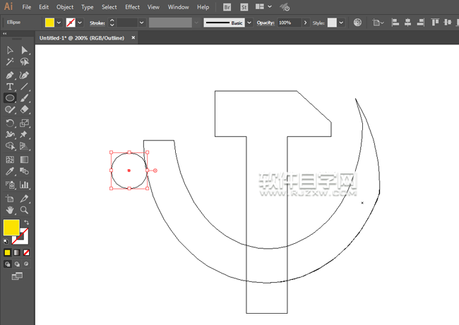 ai怎么畫一面黨旗素材