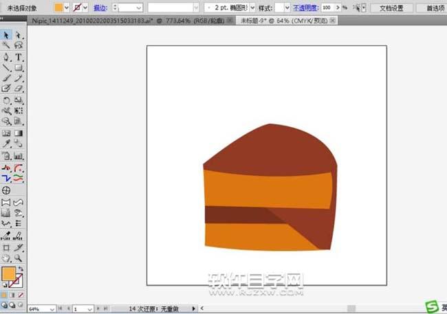 ai怎么繪制一塊小蛋糕