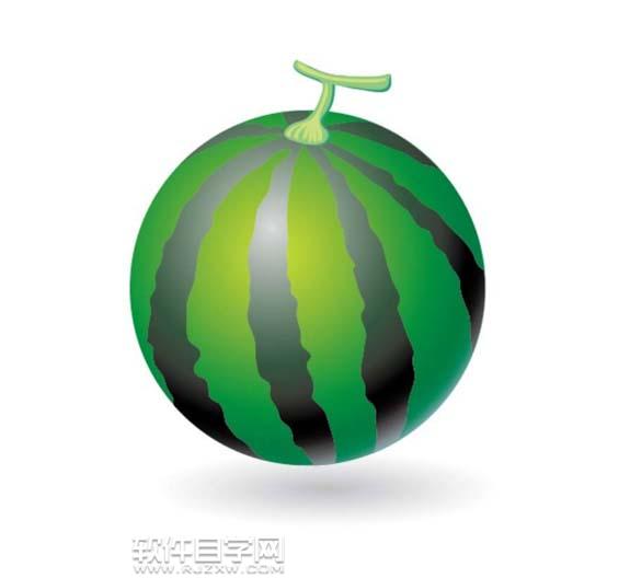 ai如何畫一個大西瓜圖形