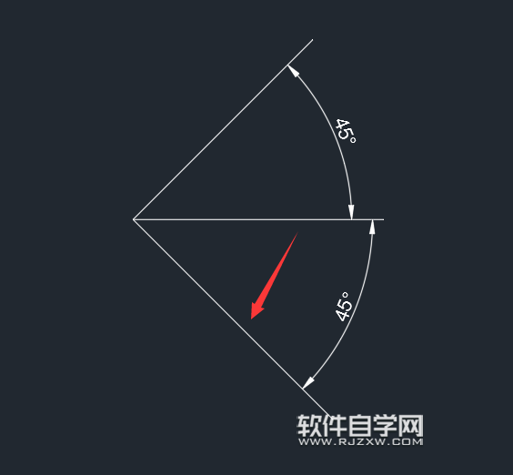 cad2018怎么設置順時針角度
