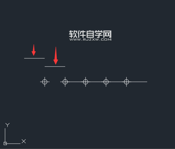 CAD2018直線怎么分成6份