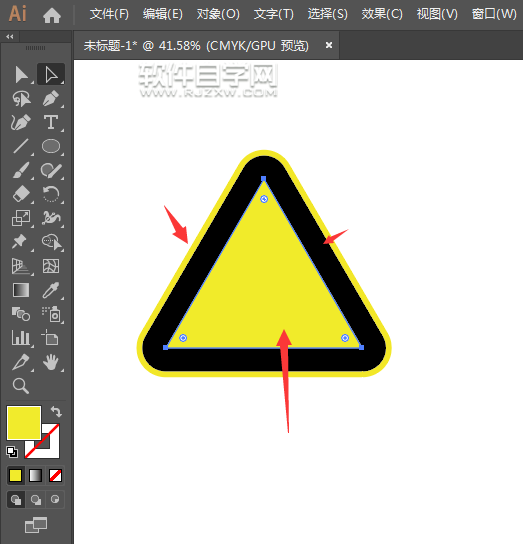 怎么用ai設計當心車輛標志