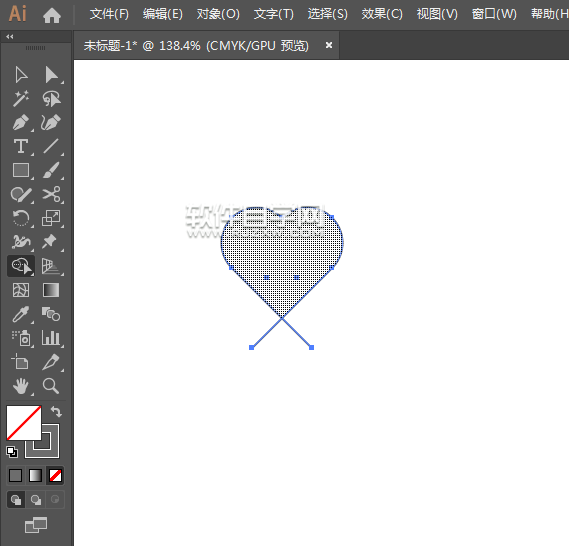 如何用ai矩形繪制一個(gè)心形情感圖標(biāo)