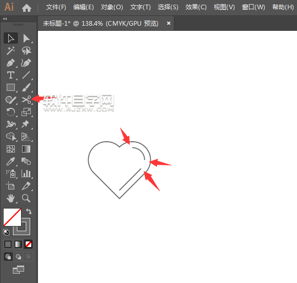 如何用ai矩形繪制一個(gè)心形情感圖標(biāo)