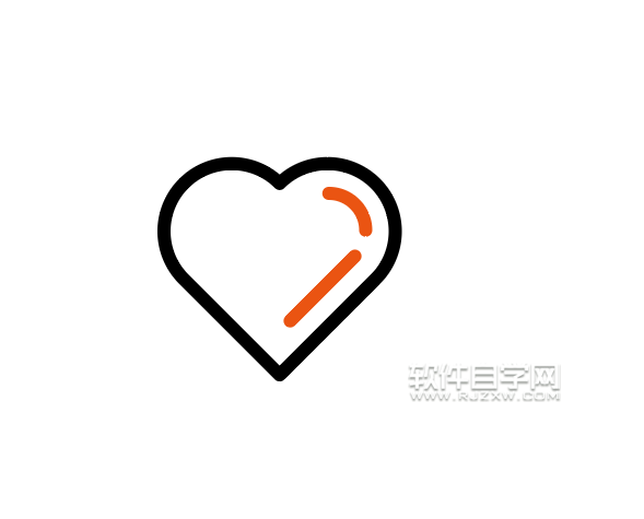 如何用ai矩形繪制一個(gè)心形情感圖標(biāo)
