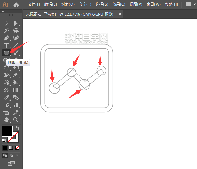 ai軟件怎么畫一個財經圖標