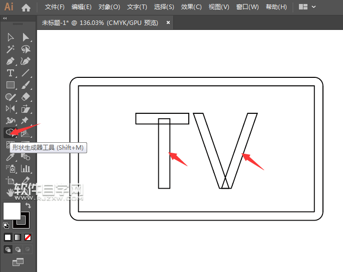 ai矩形怎么生成一個衛視圖標