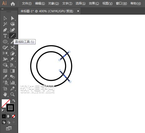 ai怎么畫一個央視圖標
