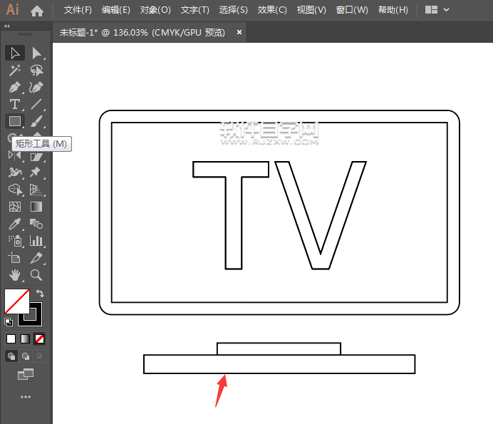 ai矩形怎么生成一個衛視圖標