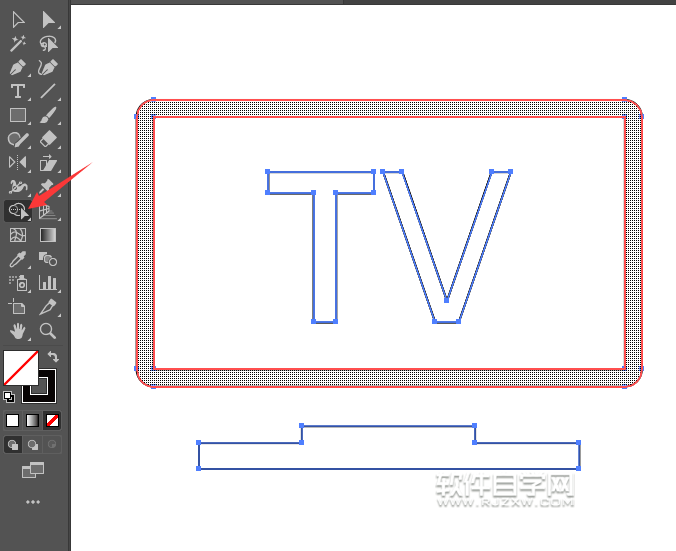 ai矩形怎么生成一個衛視圖標