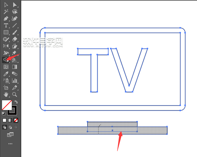 ai矩形怎么生成一個衛視圖標