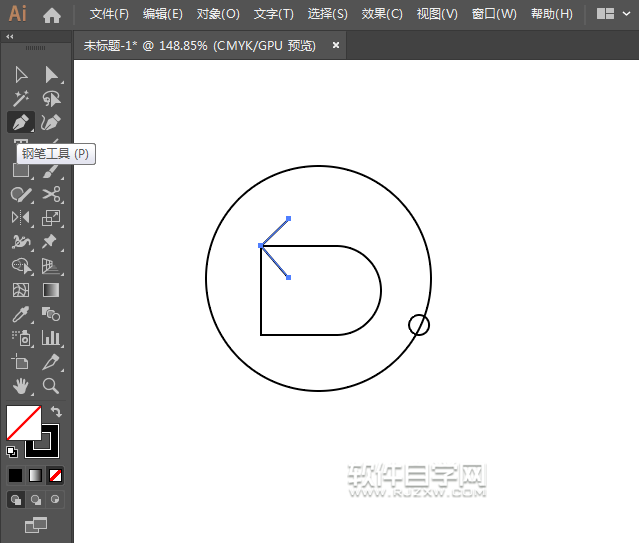 ai怎么畫一個回看圖標(biāo)