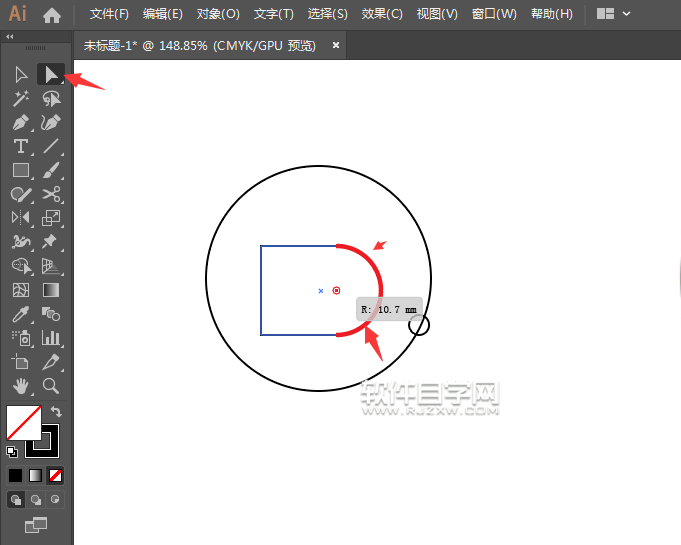 ai怎么畫一個回看圖標(biāo)