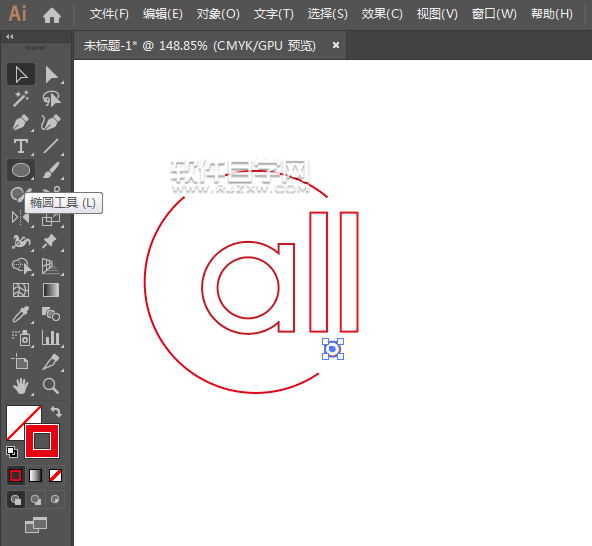 ai怎么畫一個all分型圖標
