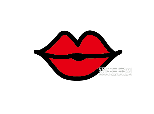 ai怎么給嘴巴圖形進行實時上色