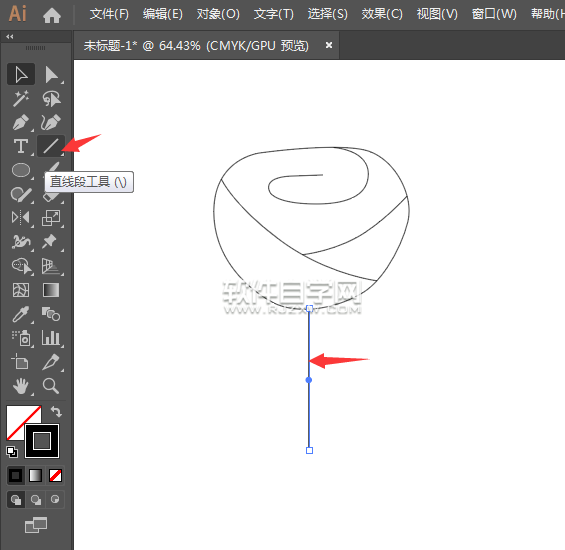 ai怎么畫(huà)一朵紅玖瑰花